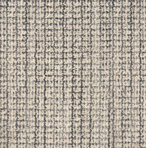 Avalon Denim Carpet sample, in various shades of tans and blues