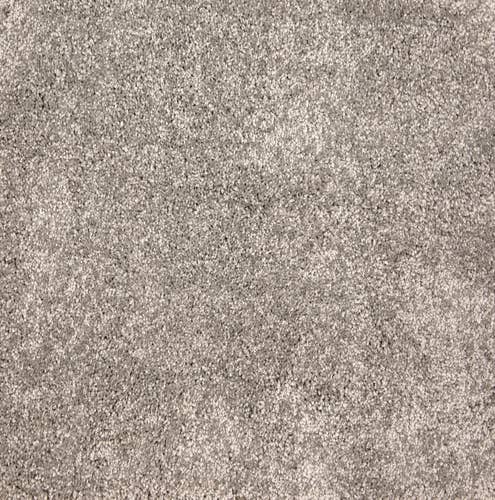 Medium gray solid plush carpet