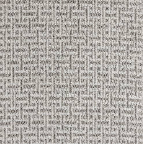 Light gray textured geometric carpet