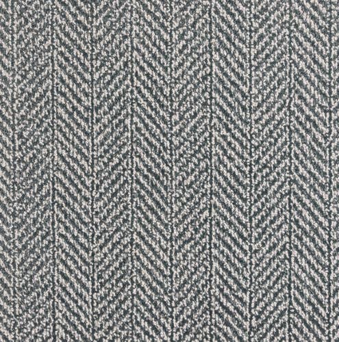 Light/medium blue linear/geometric patterned carpet
