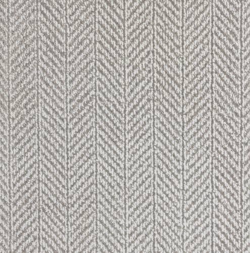 Light/medium gray linear/geometric patterned carpet