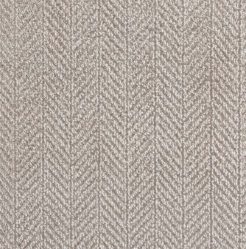 Taupe linear/geometric patterned carpet