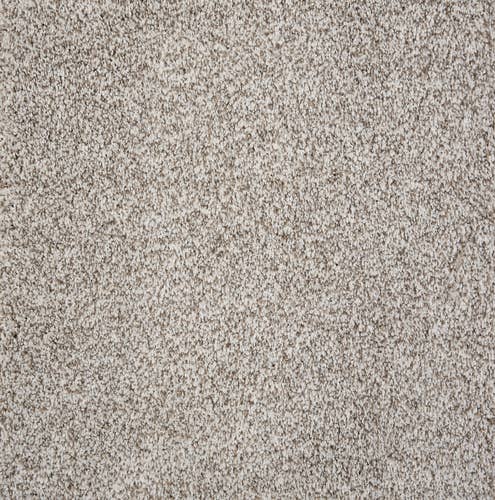 Beige solid texture plush carpet