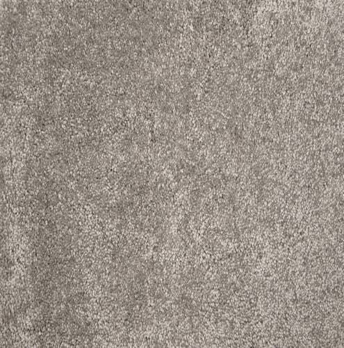 Medium gray solid textured plush carpet