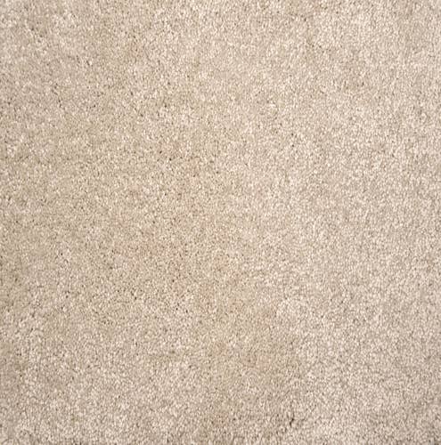 Beige solid textured plush carpet