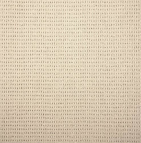 Cream linear textured carpet