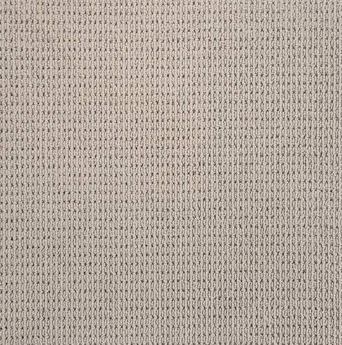 Light gray linear textured carpet
