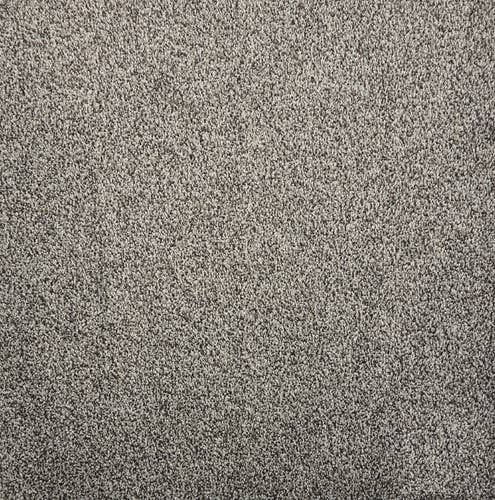 Medium gray solid textured plush carpet
