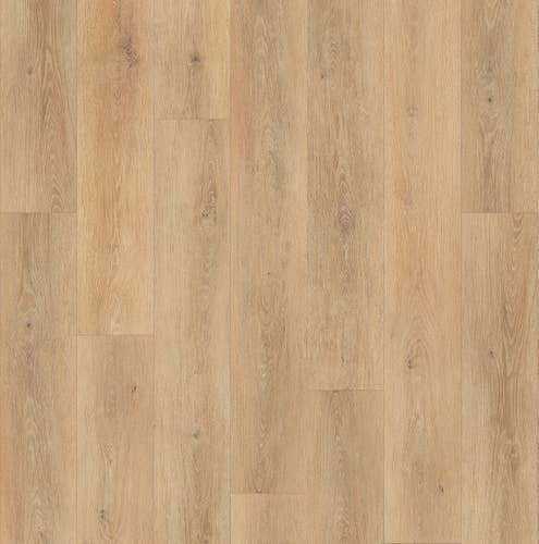 Regal Manor Natural Relic luxury vinyl plank sample, a soft tan with tonal variation and subtle grains