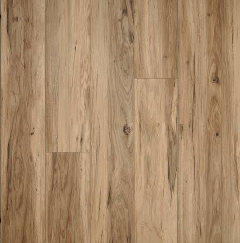 Timber Land Driftwood sample, a luxury vinyl plank with light gray and taupe tones with a lightly weathered look