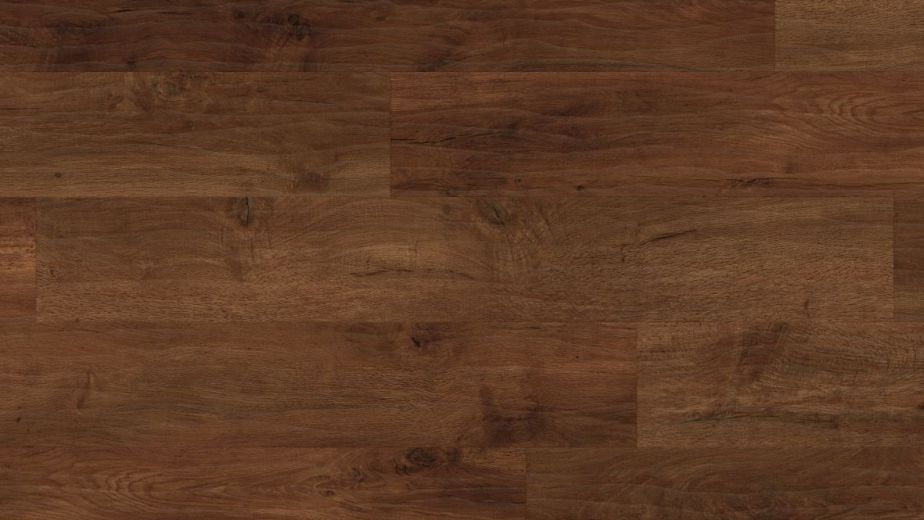 Sample of Autumn Oak luxury vinyl plank, focusing on brown tonal variation, realistic woodgrain detailing, and depth of color