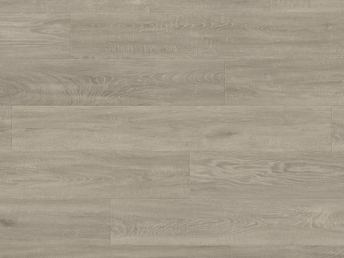 Sample of Canvas Oak, a taupe and beige luxury vinyl plank with subtle tonal variation, knots, and texture