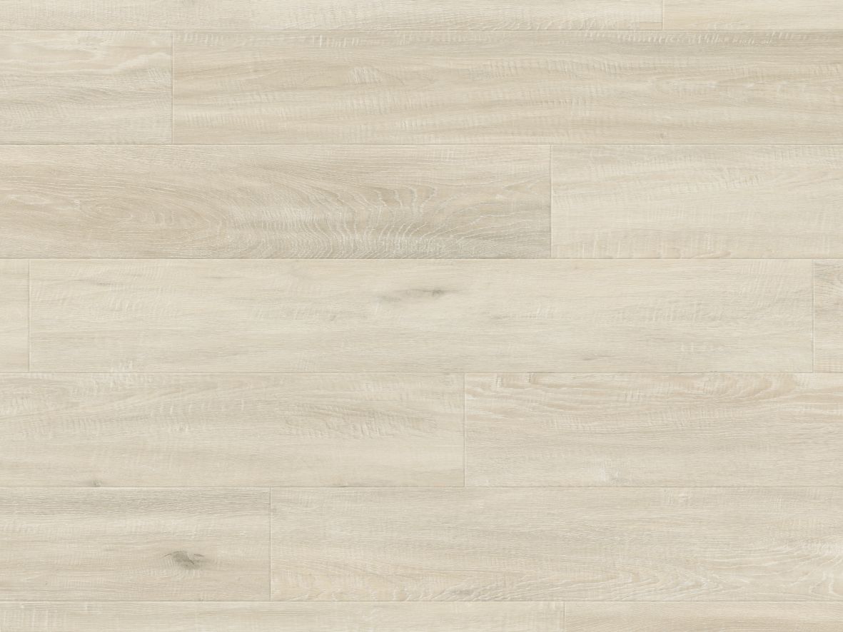 Sample of Cotton Oak, a luxury vinyl plank with white, cream, and gray color variation, and woodgrain texture