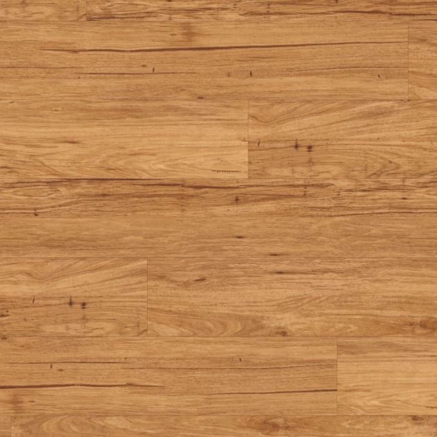 Antique Karri LVP sample showing warm mid-brown woodgrain design with golden undertones and aged details