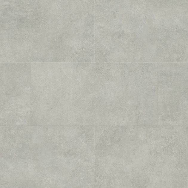 Pavimento Bianco LVT sample, a rectangular grey concrete-look tile