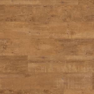 Natural School Cedar LVP sample showing brown woodgrain design threaded with orange, small knots, and grain detailing