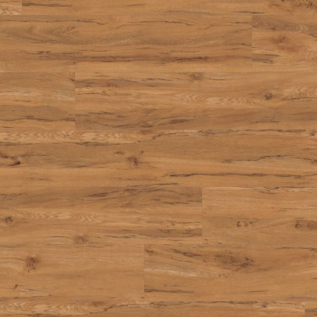 Sample of gluedown LVP RImu showing golden-brown tones, knots, and woodgrain texture