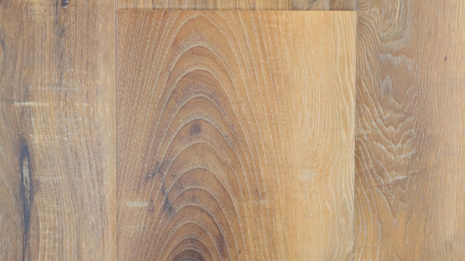 Hawthorne Butterscotch sample showing warm brown tones, larger knots and woodgrain texture