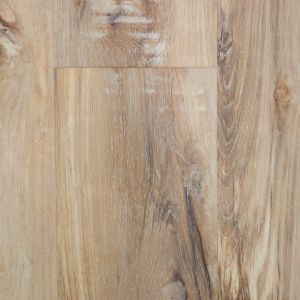 Sample of Hawthorne Grain LVP showing its golden brown tones, gently distressed details, and woodgrain texture