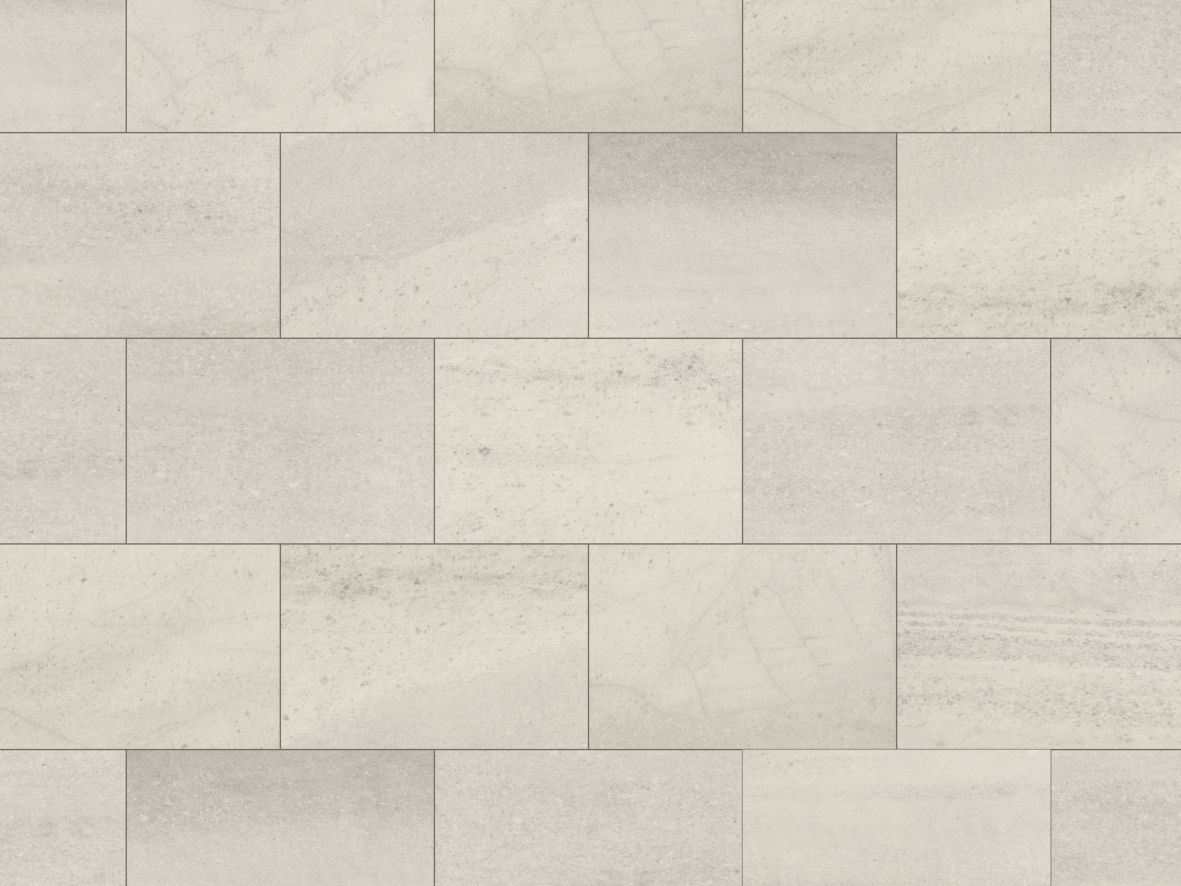 Honed Oyster Slate LV sample showing grey and cream rectangular stone-look tiles