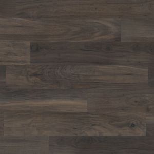 Tenebra Walnut sample, a black woodgrain design with deep brown tones, knots, and grain texture