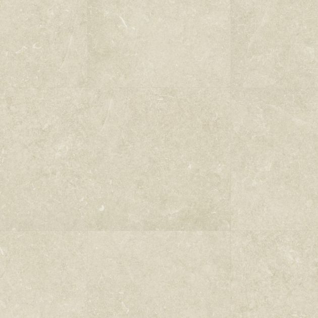 Dolomite-inspired square cream LVT sample, Toledo, showing subtle warm undertones